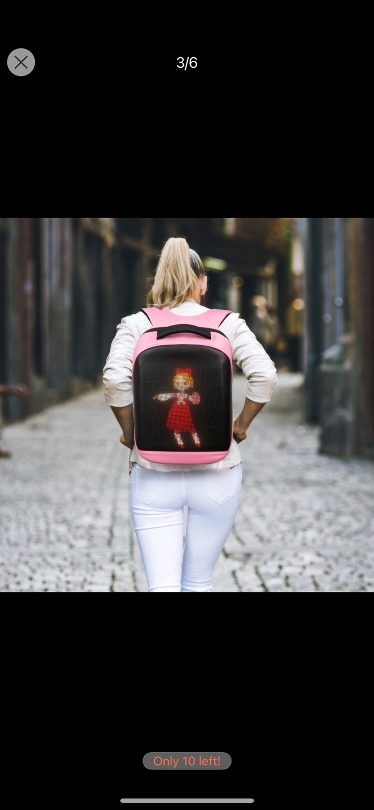 LED Backpack Unisex BLACK Great Christmas Gift Sale