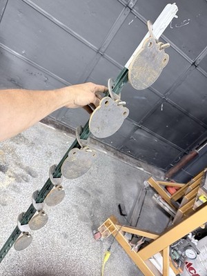 T-Post Gong Style Steel Hanging Target (2) WITH (2) Hangers  | .625'' Thick!