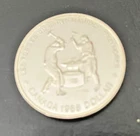 1988 Saint-Maurice Ironworks Dollar - .500 Silver Canadian Coin - AU