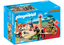 PLAYMOBIL&reg; 6868 History ROM Gladiatorenkampf R&ouml;mer mit Streitwagen Arena SELTEN