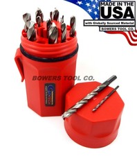 Norseman 15pc CN-TECH NITRIDE-CRYO M7 Drill Bit Set 1/16-1/2 MADE IN USA CT-15P