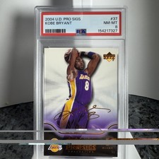 2004 Upper Deck Pro Sigs DIAMOND SIGNATURE #37 Kobe Bryant PSA 8 MVP Lakers HOF