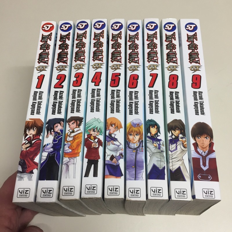 YuGiOh Yu-Gi-Oh GX Manga English Volume 1-9 Complete Set Series