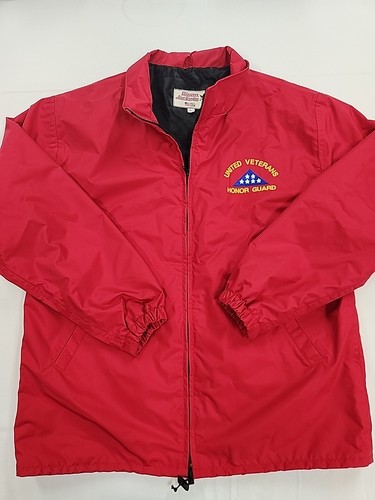 United Veterans Red Honor Guard Jacket - Size Large - Ripon Jackets USA