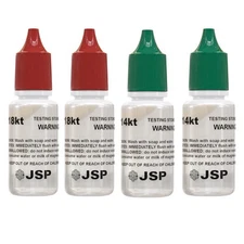 4 JSP Gold Metal Test 14K 18K Acid Karat Testing Solution Jewelry Tester Metals