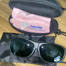 Laserland Dental Laser Safety Glasses - 450 & 650 & 980nm Diode Lasers, Red Beam