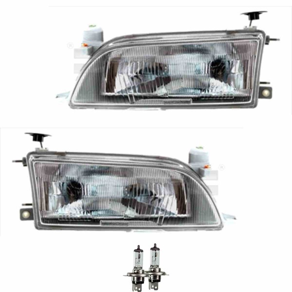 Scheinwerfer Set Rechts & Links H4 FüR Toyota Corolla Compact _E10_ Inkl. Lampen-image