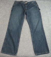 Carhartt Mens 42x32 Holter Relaxed Fit Dungaree Blue Denim Utility Jeans NEW