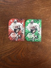 keyshawn johnson 2000 E-X E-Xceptional Lot Red + Green SP Parallel #5