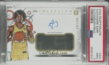 2022 Inception OTE Overtime Elite Relic /149 Alexandre Sarr PSA 9 MINT Auto 17ma