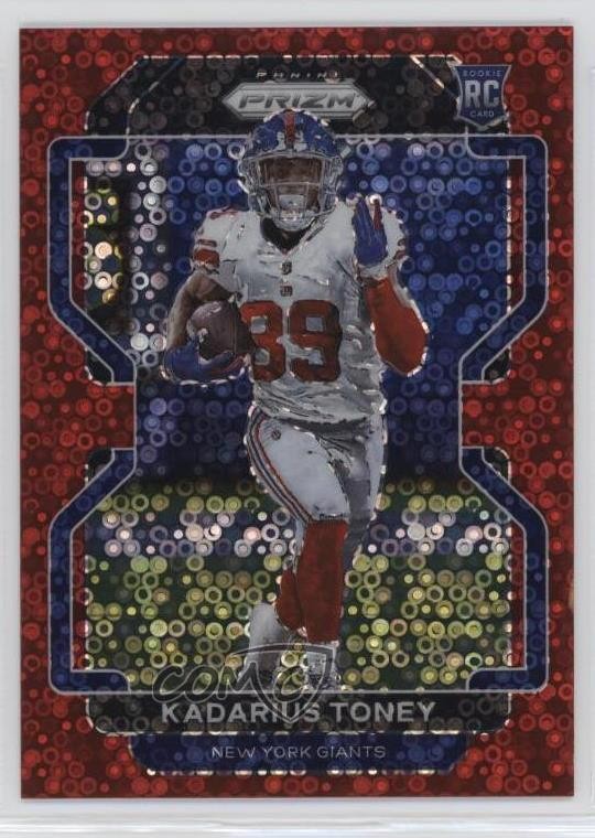 2021 Panini Prizm Rookie No Huddle Red Prizm /50 Kadarius Toney #342 Rookie RC