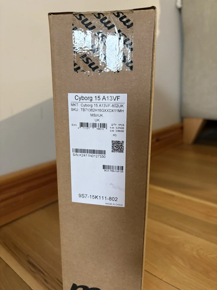 MSI Cyborg 15.6" Gaming Laptop (968) Intel Core i7 RTX 4060 512GB SSD New Sealed - Image 4 of 4