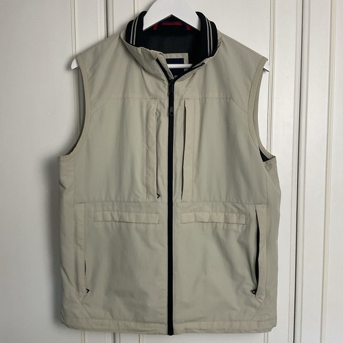 M&S Blue Harbour Gilet Men’s Size M 38/40" Stone Vest Pockets Waistcoat Fishing - Picture 3 of 14
