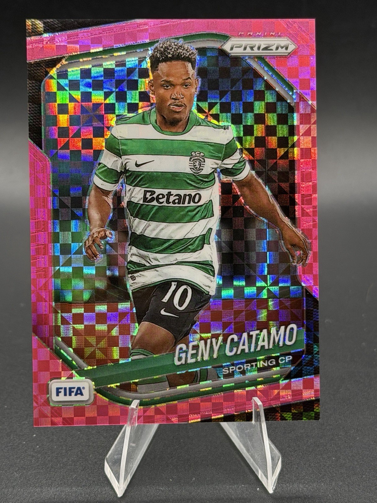 2025-26 Panini Prizm FIFA Geny Catamo Pink Power Prizm #/75 Sporting🔥💎