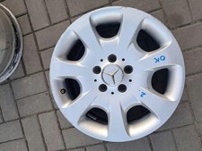 1x Alufelge 16 Zoll 7.0" 5x112 31ET Glanz Grau A2034012802 Mercedes-Benz W203