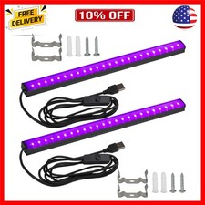 Black Light Bar 10W UV Blacklight Strip for Glow Party: 1ft USB Portable LED ...