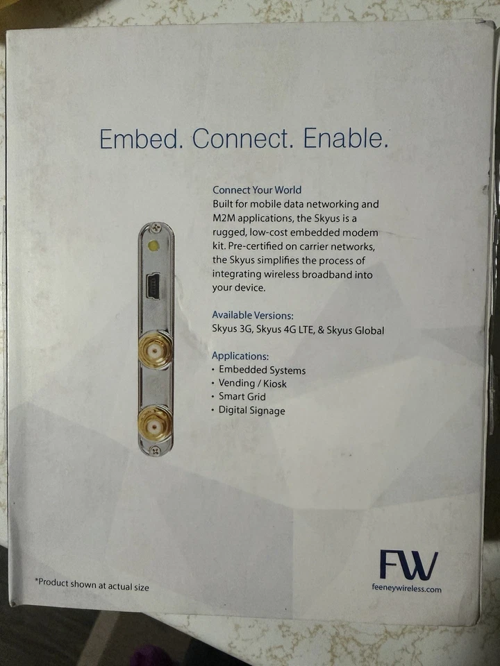 Lote de 7 módems Feeney Wireless Skyus 3G Verizon funcionando M2M kits integrados nuevos de stock Foto 4 de 4