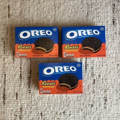 3 Packages Nabisco Oreo Reese s Peanut Butter Creme Oreo Crumb Cookies 10.81 oz