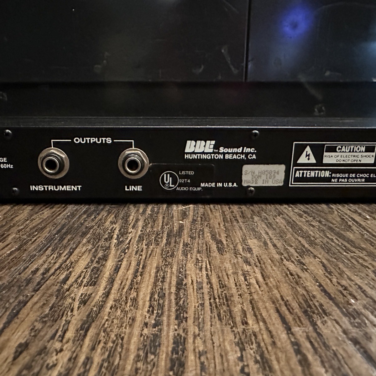 BBE Sonic Maximizer 411 PA DTM Recording, Confirmed