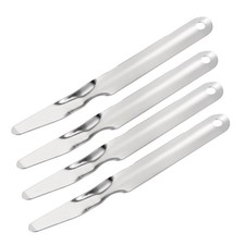 4 Pcs Staple Remover Tools, Flat Staplers Puller Office Home Business Silver