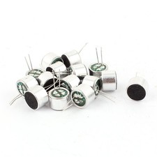 15 Pcs 10mm x 7mm Through Hole Mini Microphone Condenser Pickup