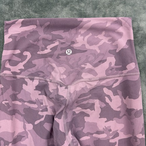 Lululemon Hose Wunder Train High-Rise Tight 4 Camouflage Pink Lila Yoga EUC - Bild 4 von 7