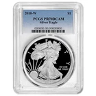 2010-W $1 1-oz Proof American Silver Eagle PCGS PR70DCAM Blue Label