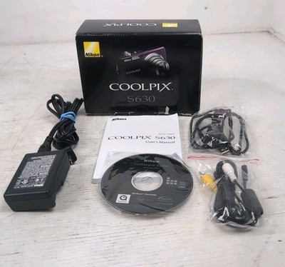 Nikon Coolpix S630 Box/Manuals/Cables Accessories Kit ONLY - NO CAMERA