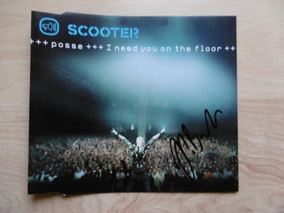 H. P. Baxxter Autogramm signed CD-Cover ''Scooter - posse - I need you on the fl''