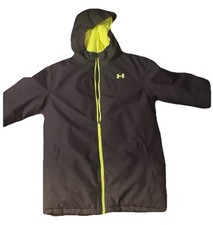 NWT Under Armour Boys UAStorm ColdGear Insulated HeavyDuty Winter Coat Black YXL