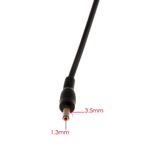 USB to DC Power Cable 1.3mm x 3.5mm 5v 2.1A 2100mA 2m - Afbeelding 5 van 5