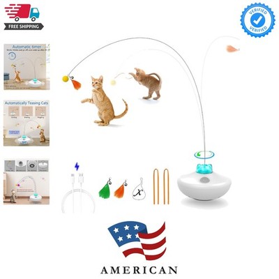 Interactive Cat Toys Cat Exercise Tumbler, Rechargeable Cat Toys for Indoor C...