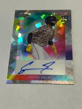 2023 LEAF METAL VIVID AUTOGRAPH ETHAN SALAS -PADRES    ROOKIE SERIAL #4/9