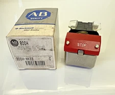 Allen-Bradley 800H-WK6B Red Momentary Flip-Lever Push Button