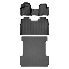 SMARTLINER SA0212/B0188/K0167 Front/Rear BLACK Floor Liners Ford F150 Crew