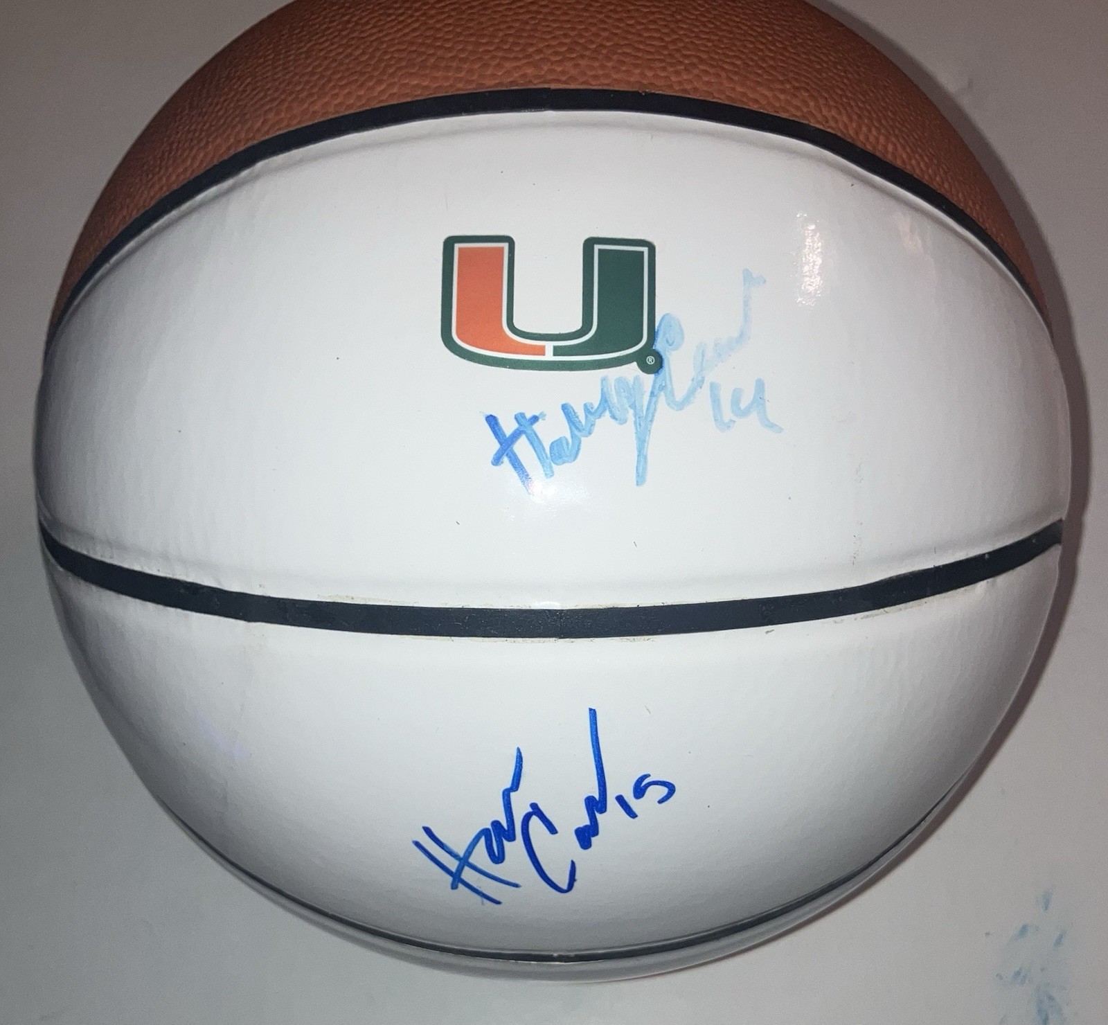 Haley & Hanna Cavinder Autographed Signed Miami Hurricanes HALEY HANNA CAVINDER TWINS MIAMI BASKETBALL BECKETT COA RARE! 