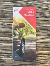 New AAA IDAHO MONTANA STATE ROAD MAP  Highway Tour ID/MT Boise/Bozeman/CDA 2024