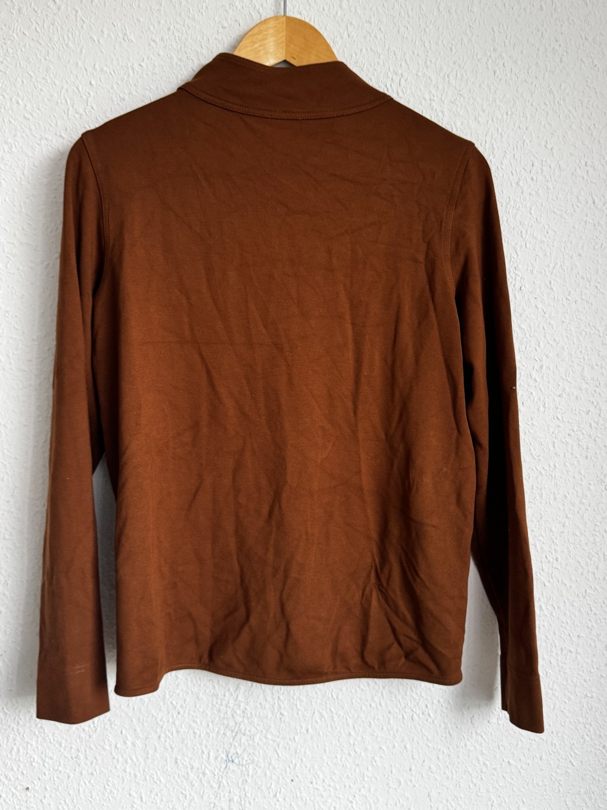 Gerry Weber Collection Russet Brown Funnel Neck Top image 2