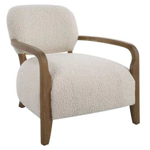 Uttermost Telluride Natural Shearling Accent Chair - Picture 4 of 6