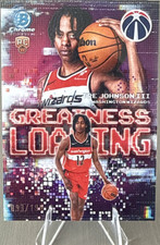 2025 Topps Chrome Tre Johnson III Rookie Greatness Loading Wizards GL-6 /199