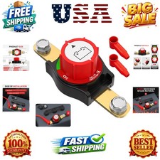 Side Post Battery Disconnect Switch 12V-48V 275A Waterproof Marine Battery Cu...