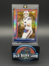 2025 Topps Chrome #34 Josh Allen Etch-Gold Refractor /50 Buffalo Bills