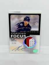 ADAM FANTILLI Rookie 2023-24 Upper Deck Premier Focus Patch Auto /50 Columbus RC