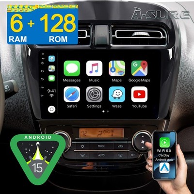 6+128G Für Mitsubishi Space Star Carplay Android15 Autoradio GPS Navi SWC RDS BT