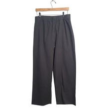 Eileen Fisher Black washed Ankle Straight Pull-On Pants Size S NWT