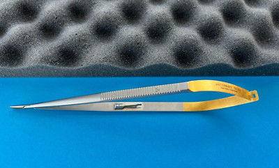 JARIT 121-231  Carb-Bite Castroviejo Micro Needle Holder w/Lock 8-1/2''  (EN-196)