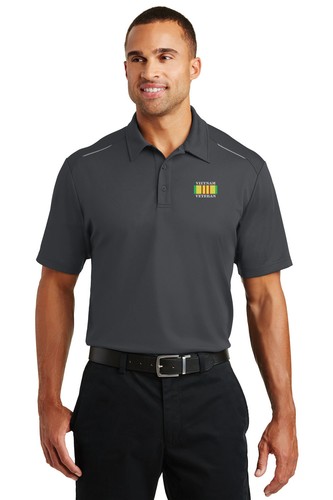 Vietnam Veteran Embroidered Ribbon Performance Golf Polo - Picture 3 of 8