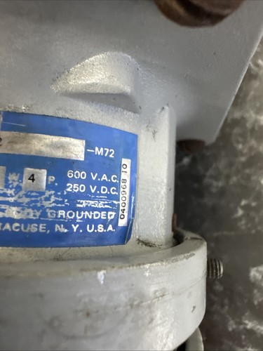 Crouse Hinds AR342 Arktite Receptacle 30A Amp 4 pole 3 wire 600V W/Box 30 Amp - Picture 4 of 8