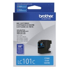 Genuine Brother LC101C Color Ink Cartridge Cyan New