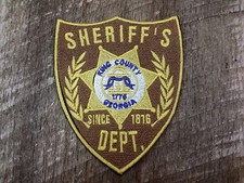 The Walking Dead Sheriff Department King County Patch Great for Halloween